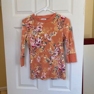 Sundance Vibrant Orange Floral Top